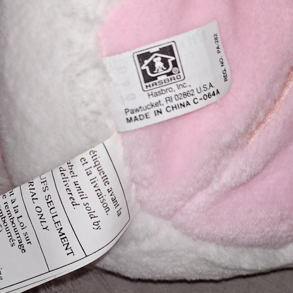 Vintage 1993 Hasbro Kitty Surprise Pastel Pink White Cat Plush - No Kitten HTF - Picture 5 of 6